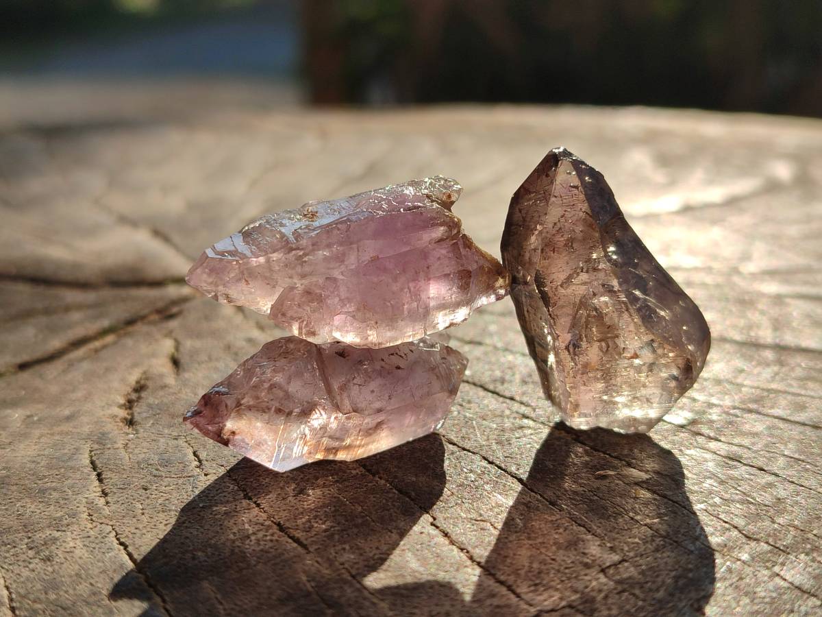 Natural Window Amethyst Crystals x 20 From Chiredzi, Zimbabwe - Toprock Gemstones and Minerals 