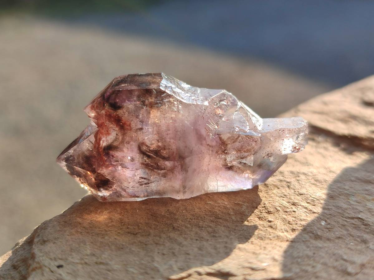 Natural Window Amethyst Crystals x 20 From Chiredzi, Zimbabwe - Toprock Gemstones and Minerals 