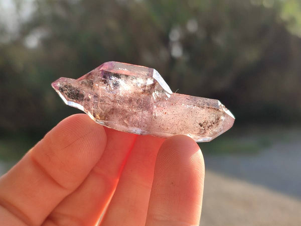 Natural Window Amethyst Crystals x 20 From Chiredzi, Zimbabwe