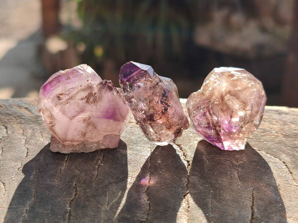 Natural Window Amethyst Crystals x 20 From Chiredzi, Zimbabwe - Toprock Gemstones and Minerals 