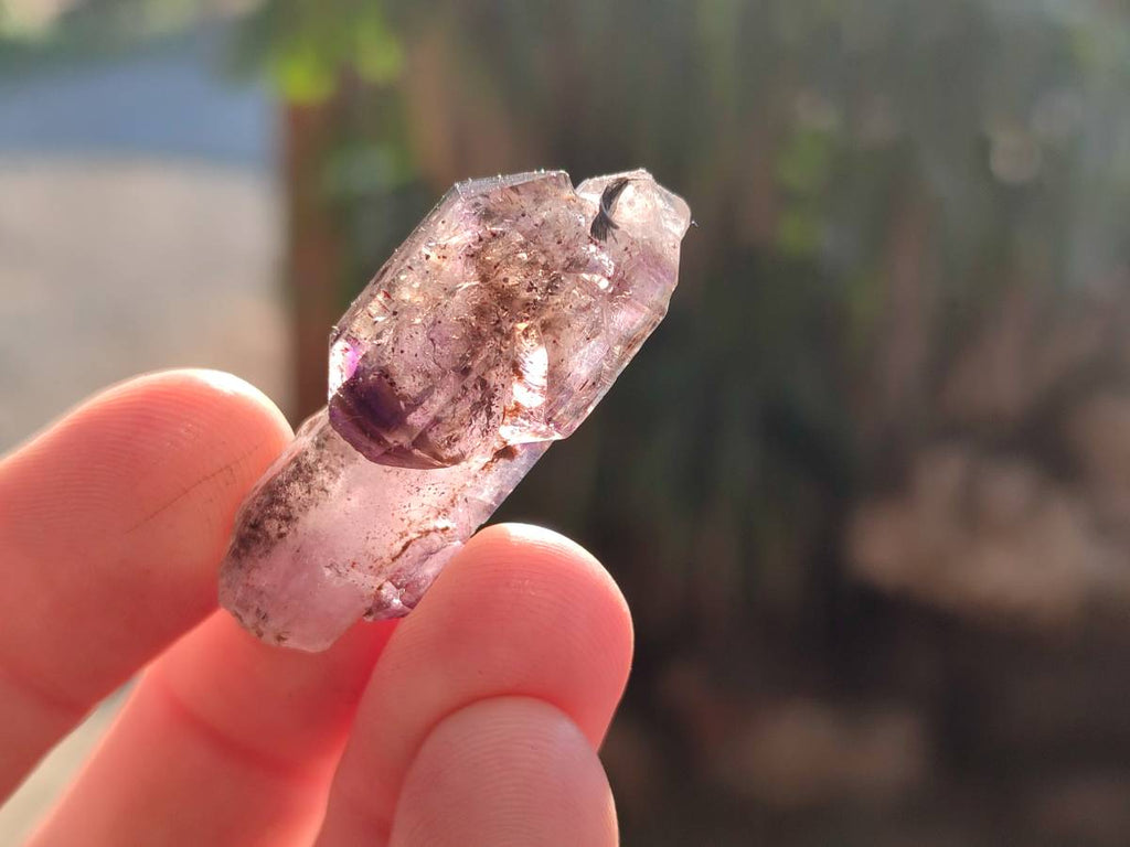 Natural Window Amethyst Crystals x 20 From Chiredzi, Zimbabwe - Toprock Gemstones and Minerals 