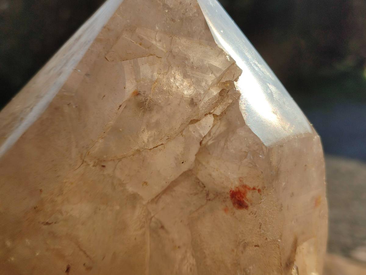 Polished Pearly Window Quartz Crystals x 1 From Madagascar - Toprock Gemstones and Minerals 