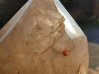 Polished Pearly Window Quartz Crystals x 1 From Madagascar