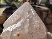 Polished Pearly Window Quartz Crystals x 1 From Madagascar
