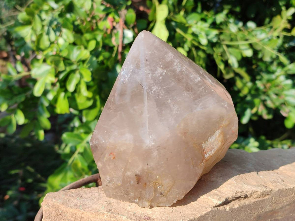 Polished Pearly Window Quartz Crystals x 1 From Madagascar - Toprock Gemstones and Minerals 