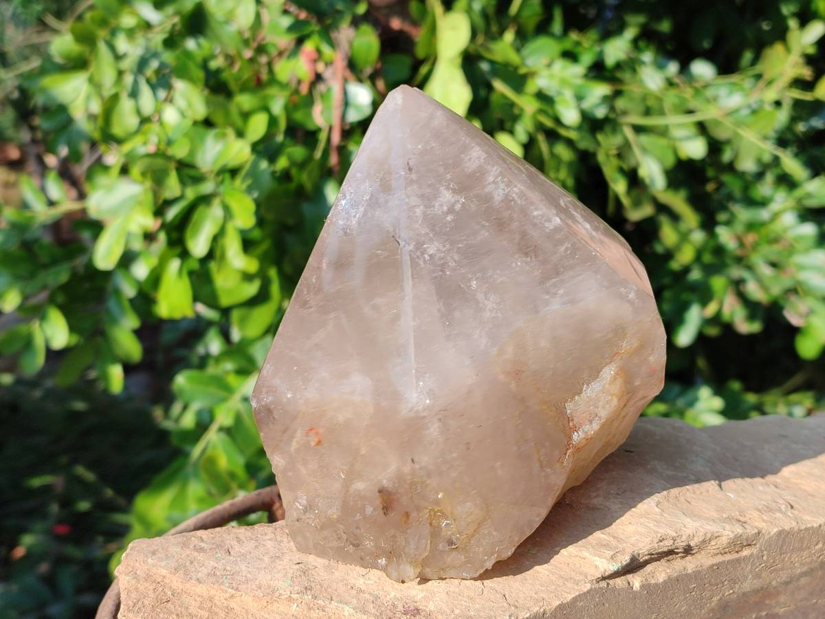 Polished Pearly Window Quartz Crystals x 1 From Madagascar - Toprock Gemstones and Minerals 