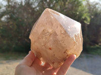 Polished Pearly Window Quartz Crystals x 1 From Madagascar