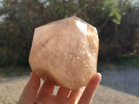 Polished Pearly Window Quartz Crystals x 1 From Madagascar