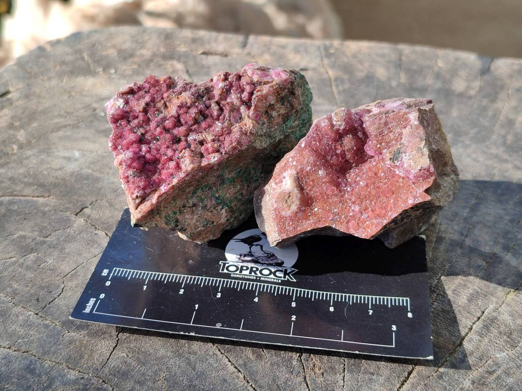 Natural Salrose Cobaltion Dolomite Specimens x 12 From Kakanda, Congo - Toprock Gemstones and Minerals 