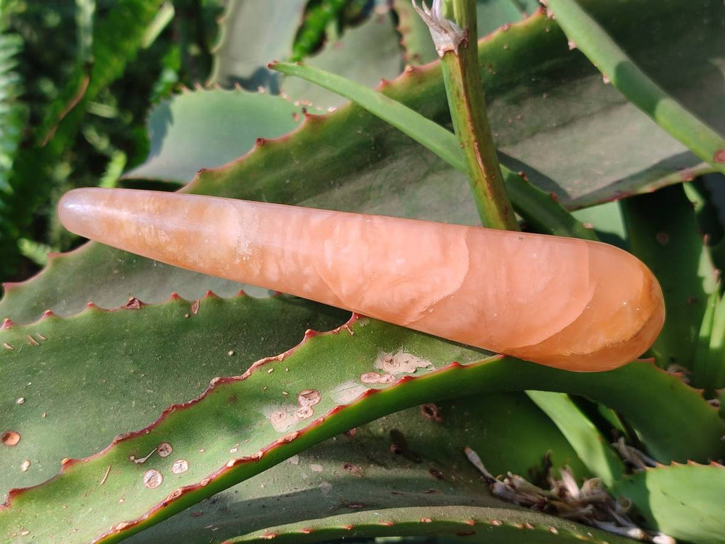 Polished Orange Twist Calcite Massage Wands x 7 From Maevantanana, Madagascar - Toprock Gemstones and Minerals 