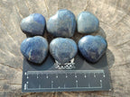 Polished Lazulite Hearts x 35 From Madagascar - Toprock Gemstones and Minerals 