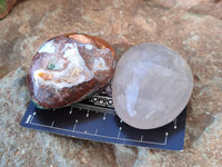 Polished Mixed Selected Multi Mineral Palm Stones x 35 From Madagascar - Toprock Gemstones and Minerals 