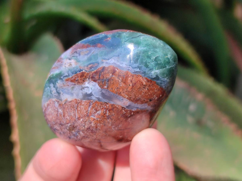 Polished Mixed Selected Multi Mineral Palm Stones x 35 From Madagascar - Toprock Gemstones and Minerals 