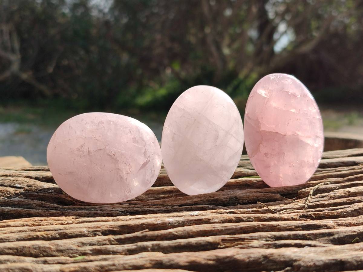 Polished Mixed Selected Multi Mineral Palm Stones x 35 From Madagascar - Toprock Gemstones and Minerals 