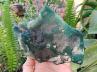 Polished On One Side Emerald Mtorolite Plates x 2 From Mutorashanga, Zimbabwe