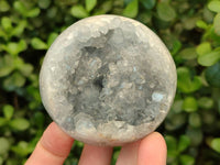Polished Blue Celestite Geode Spheres x 4 From Sakoany, Madagascar