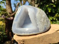 Polished Blue Lace Agate Standing Free Form x 1 From Nsanje, Malawi