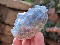 Natural Blue Celestite Crystal Specimens x 6 From Sakoany, Madagascar