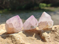 Natural Amethyst Spirit Quartz Clusters x 20 From Boekenhouthoek, South Africa