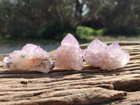 Natural Amethyst Spirit Quartz Clusters x 20 From Boekenhouthoek, South Africa
