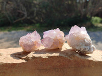 Natural Amethyst Spirit Quartz Clusters x 20 From Boekenhouthoek, South Africa