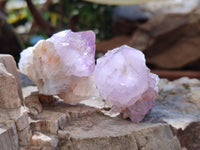 Natural Amethyst Spirit Quartz Clusters x 20 From Boekenhouthoek, South Africa