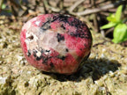 Polished Rhodonite Free Form x 1 Standing Free Form x 4 From Rhusinga, Zimbabwe - Toprock Gemstones and Minerals 