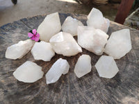 Natural Quartz Crystals x 12 From Madagascar