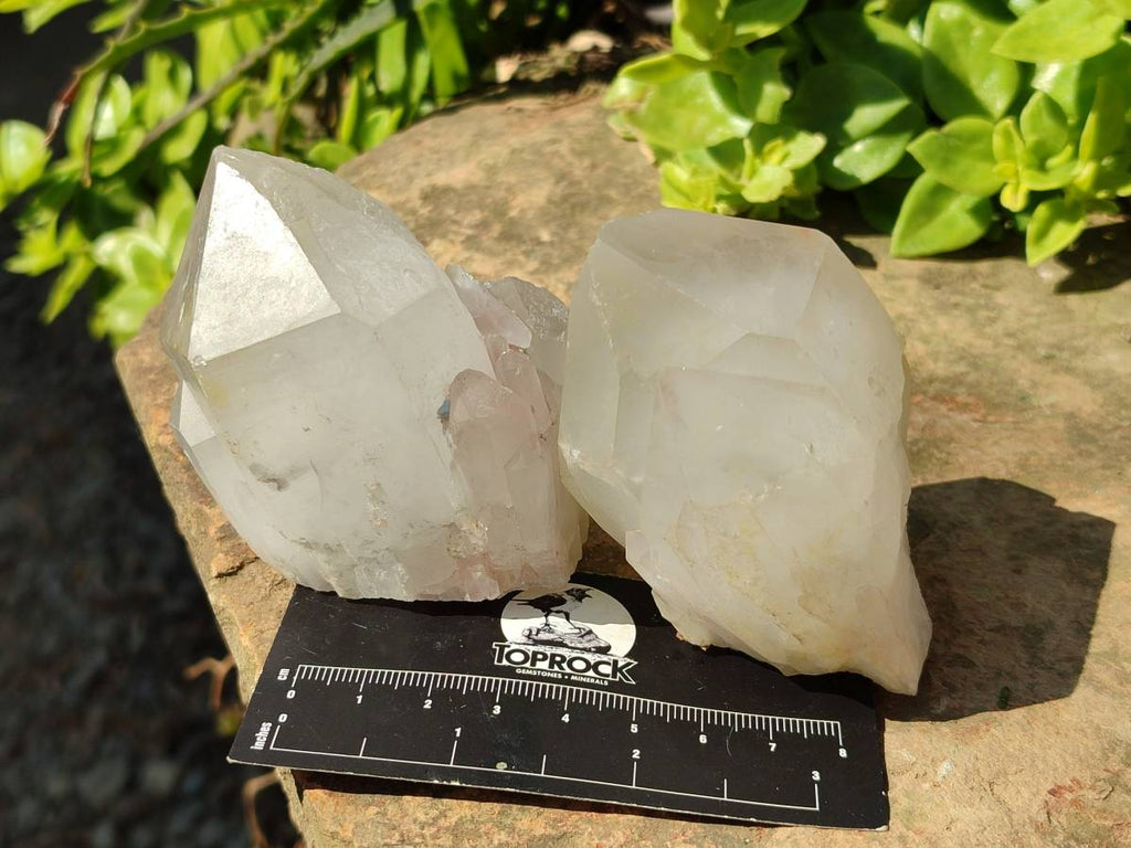 Natural Quartz Crystals x 12 From Madagascar - Toprock Gemstones and Minerals 