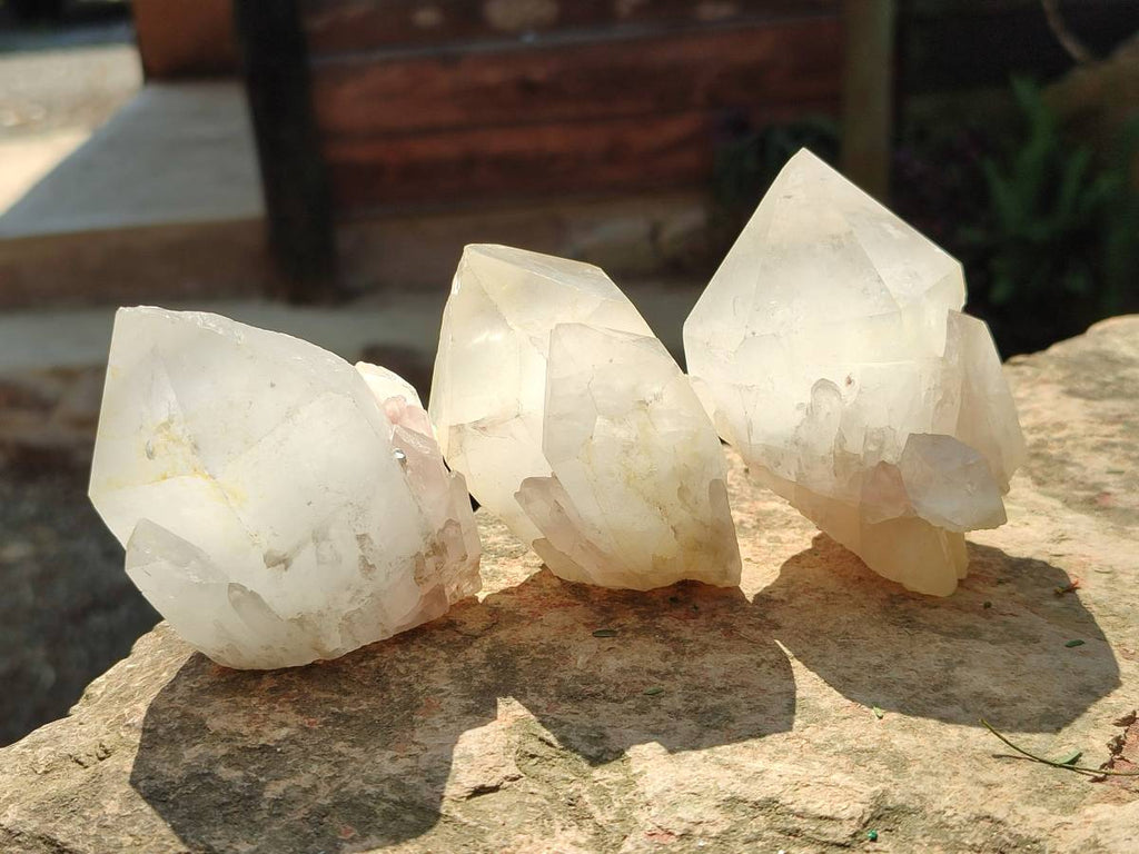 Natural Quartz Crystals x 12 From Madagascar - Toprock Gemstones and Minerals 