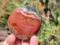 Polished Polychrome Jasper Gallets x 6, Heart x 1 From NW Coast, Madagascar