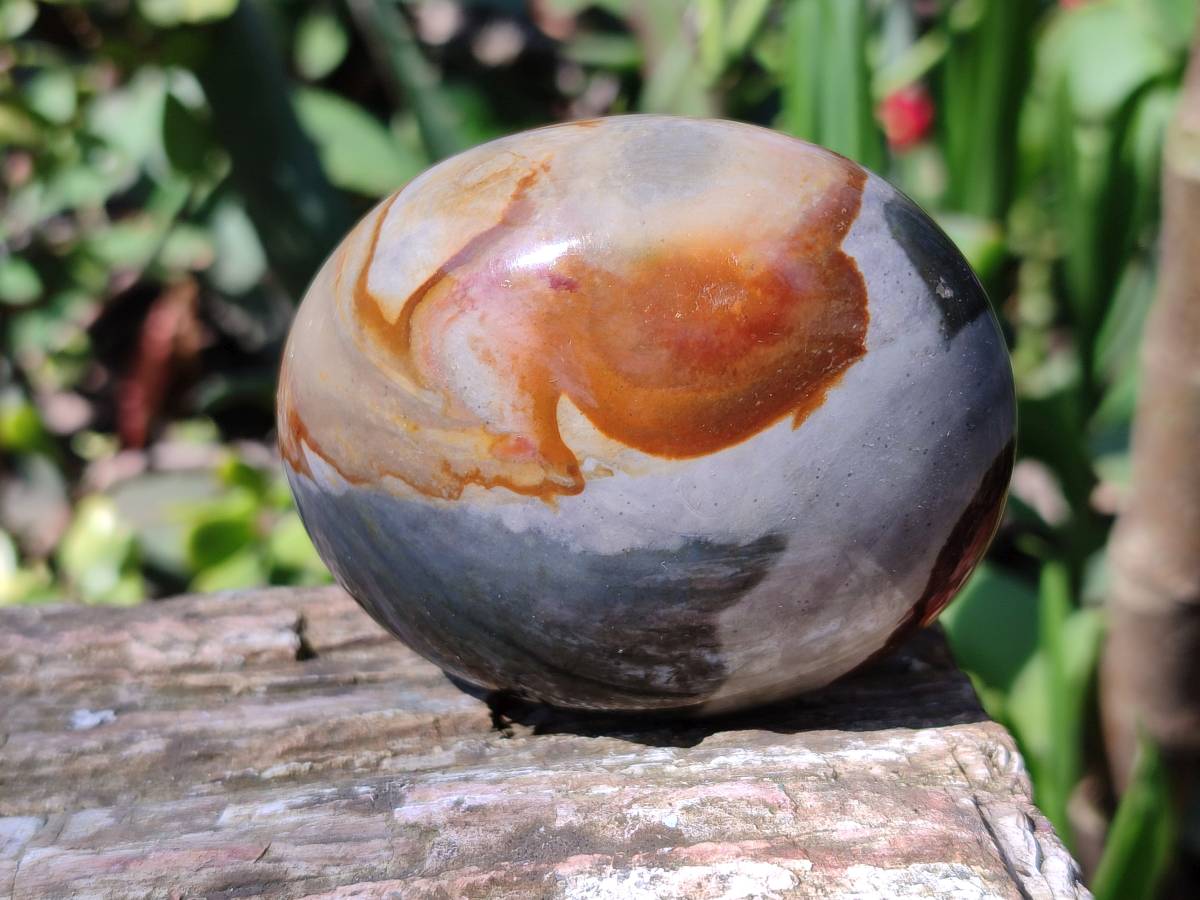 Polished Polychrome Jasper Gallets x 6, Heart x 1 From NW Coast, Madagascar - Toprock Gemstones and Minerals 