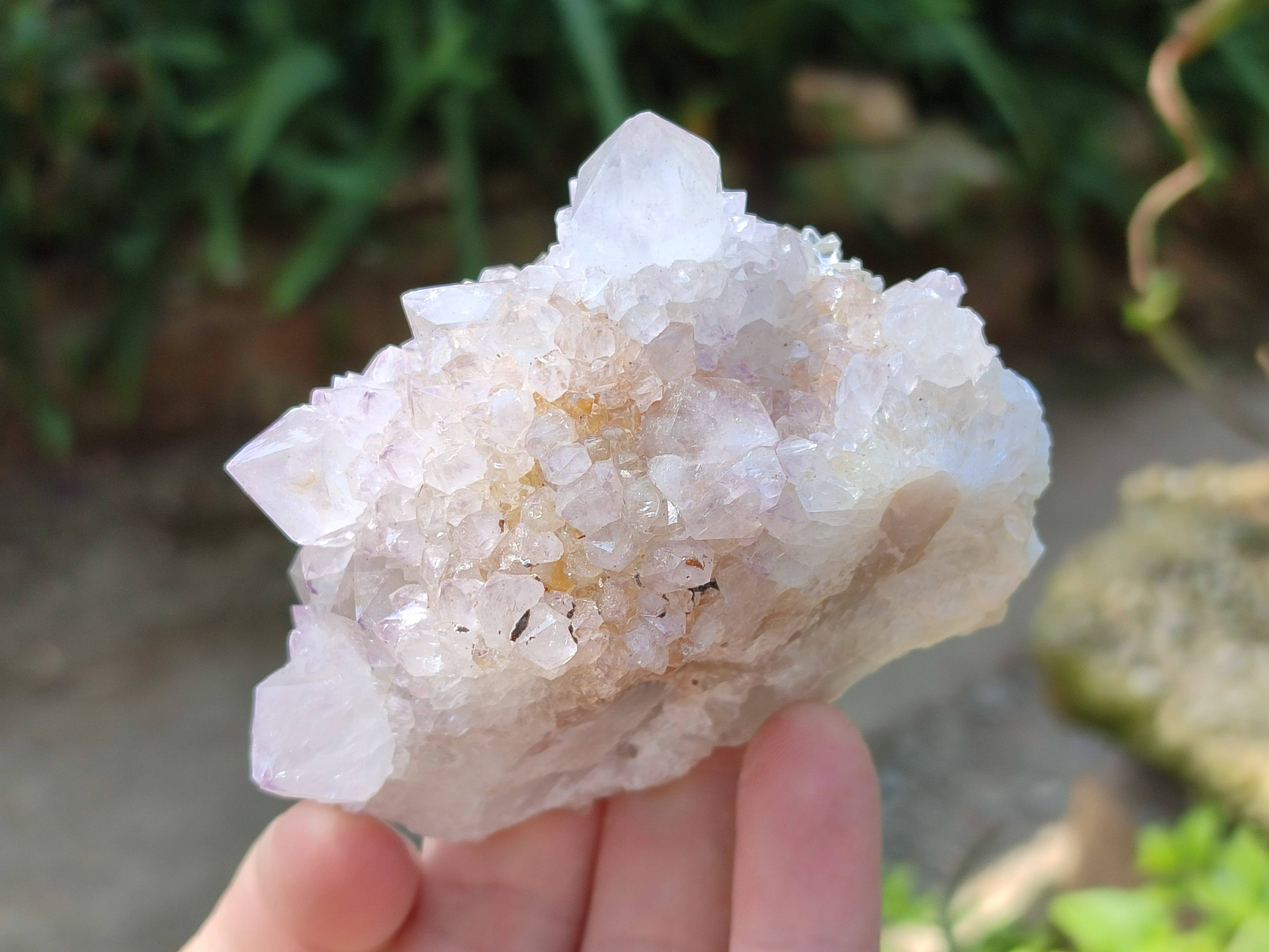 Natural White Spirit Quartz Clusters x 6 From Boekenhouthoek, South Africa - Toprock Gemstones and Minerals 