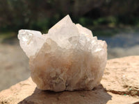 Natural White Spirit Quartz Clusters x 6 From Boekenhouthoek, South Africa
