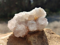 Natural White Spirit Quartz Clusters x 6 From Boekenhouthoek, South Africa