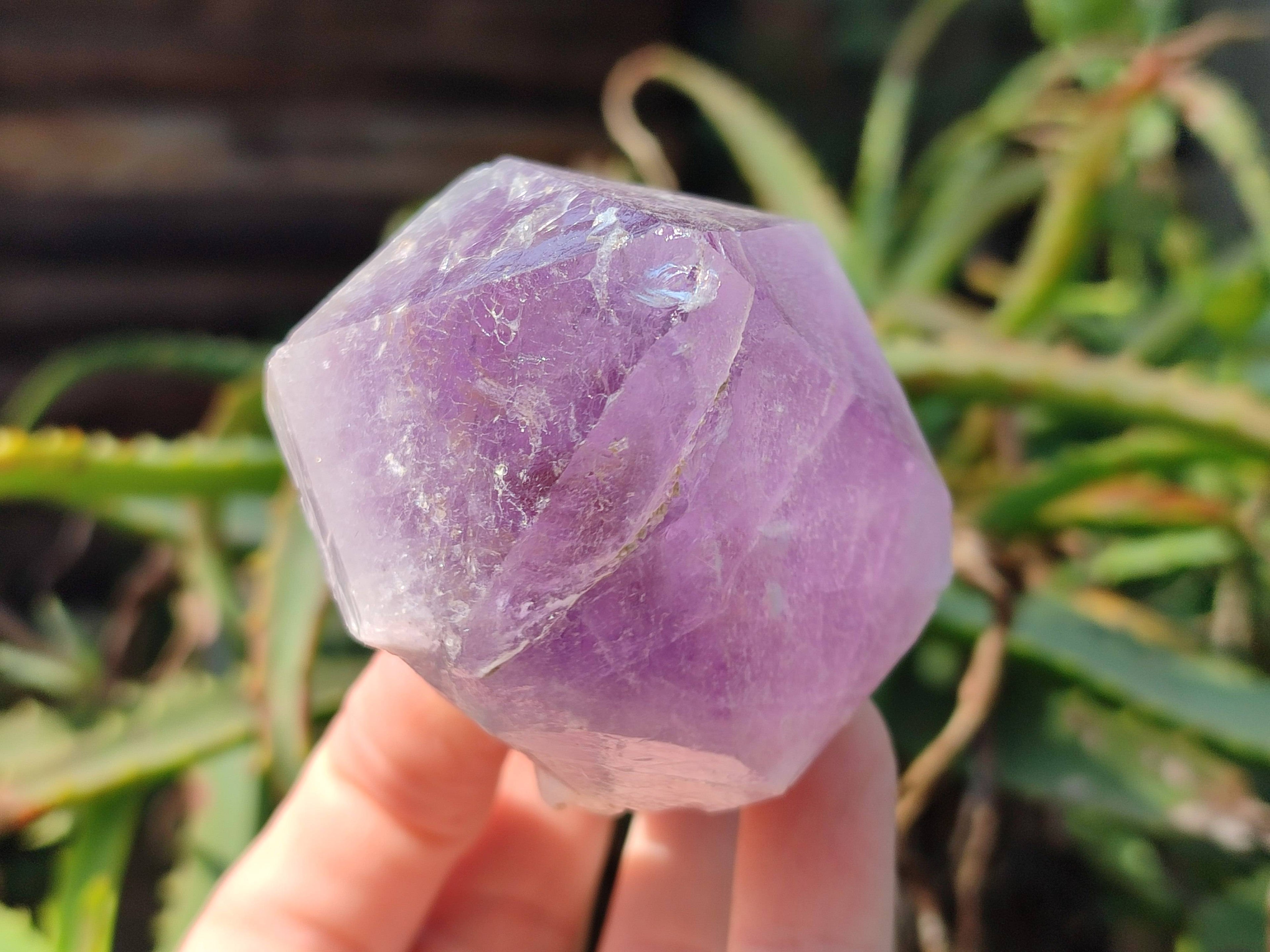 Natural Jacaranda Amethyst Quartz Crystals x 6 From Mumbwa, Zambia - Toprock Gemstones and Minerals 