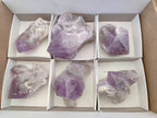 Natural Jacaranda Amethyst Quartz Crystals x 6 From Mumbwa, Zambia - Toprock Gemstones and Minerals 