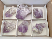 Natural Jacaranda Amethyst Quartz Crystals x 6 From Mumbwa, Zambia