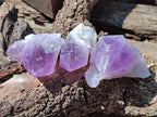 Natural Jacaranda Amethyst Quartz Crystals x 6 From Mumbwa, Zambia - Toprock Gemstones and Minerals 