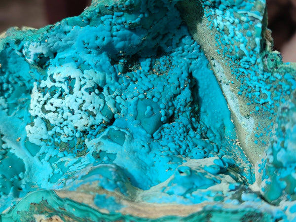 Natural Silica Chrysocolla Specimens x 5 From Namibia