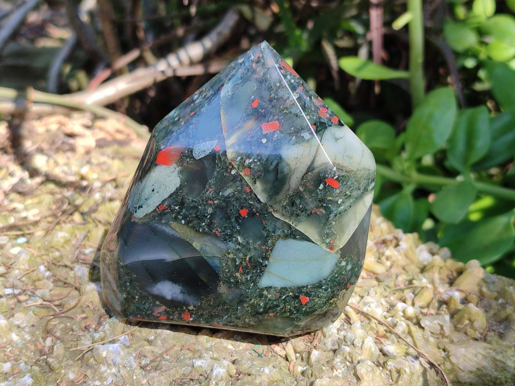 Polished Bloodstone Points x 3 From Swaziland - Toprock Gemstones and Minerals 