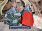 Polished Bloodstone Points x 3 From Swaziland - Toprock Gemstones and Minerals 