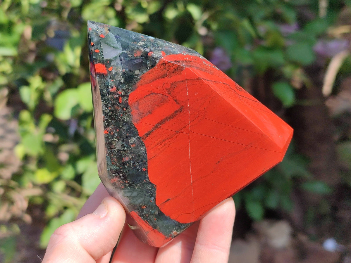Polished Bloodstone Points x 3 From Swaziland - Toprock Gemstones and Minerals 