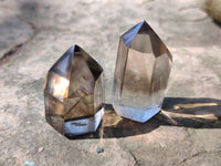Polished Wispy Phantom Smokey Quartz Crystals x 20 From Madagascar