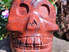 Hand Made Red Jasper Skull x 1 From Madagascar - Toprock Gemstones and Minerals 