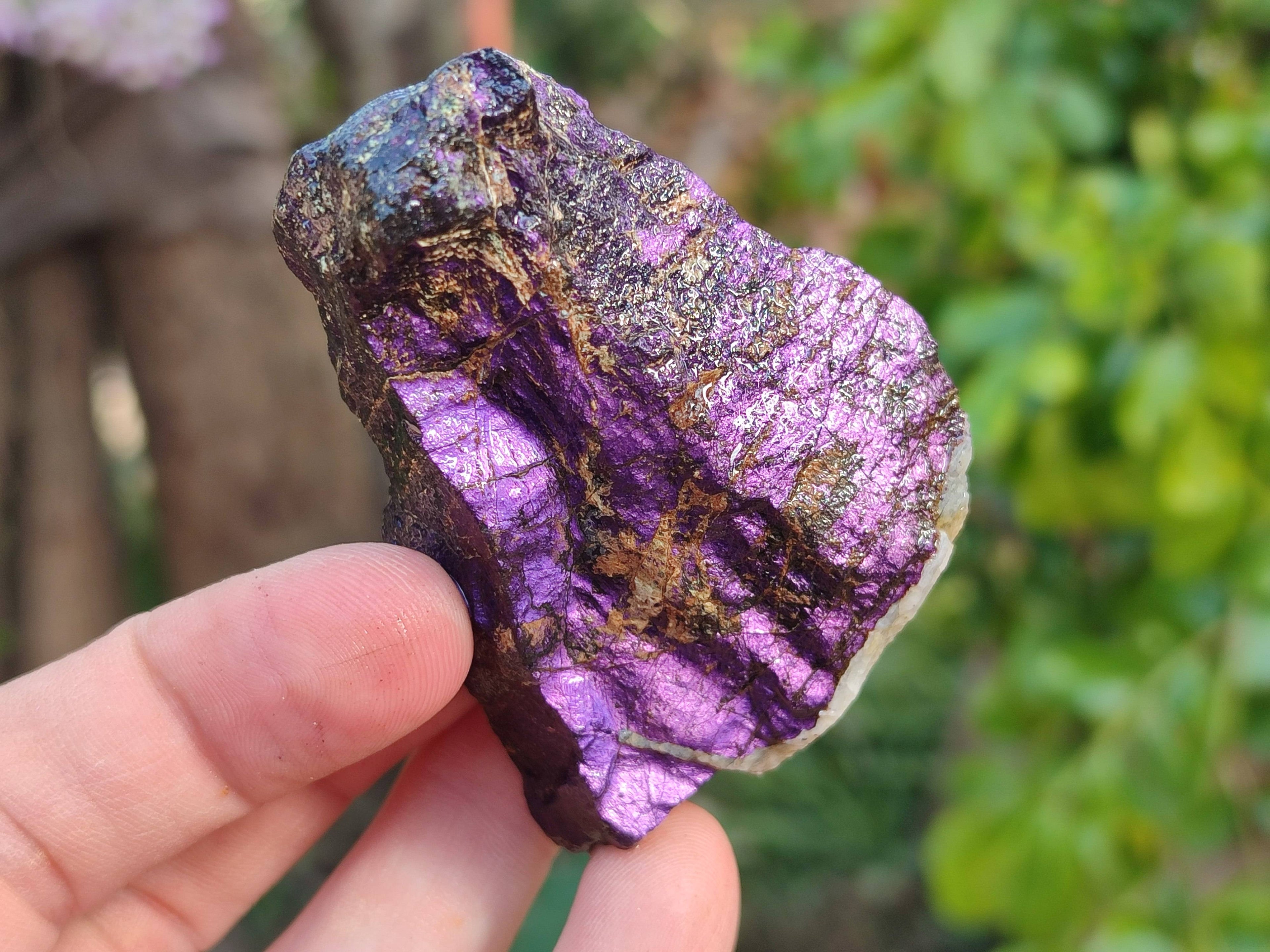 Natural Metallic Purpurite Specimens x 12 From Erongo, Namibia - Toprock Gemstones and Minerals 