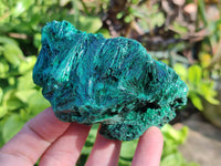Natural Silky Malachite Specimens x 3 From Kasompe, Congo