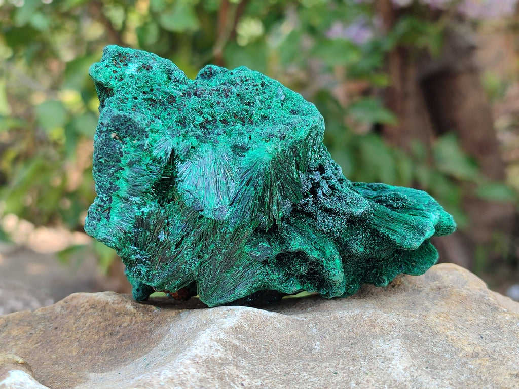 Natural Silky Malachite Specimens x 3 From Kasompe, Congo - Toprock Gemstones and Minerals 