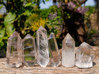 Polished Clear Quartz Crystals x 6 From Madagascar - Toprock Gemstones and Minerals 