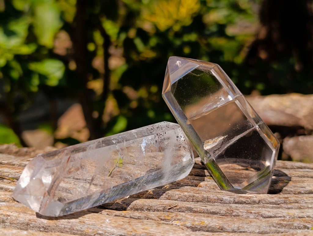 Polished Clear Quartz Crystals x 6 From Madagascar - Toprock Gemstones and Minerals 